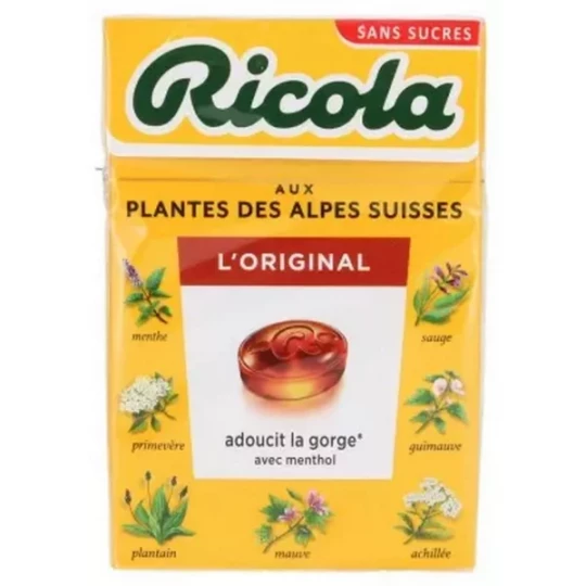 Ricola l'Original Bonbons aux Plantes Sans Sucres 50 g
