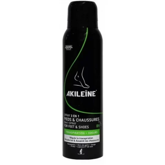 Akileïne Spray 3 en 1 Pieds et Chaussures 150 ml