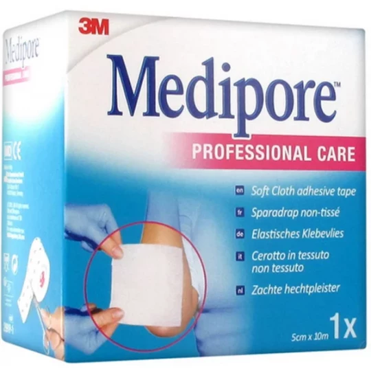 3M Medipore Professional Care Sparadrap Non Tissé 5 cm x 10 m