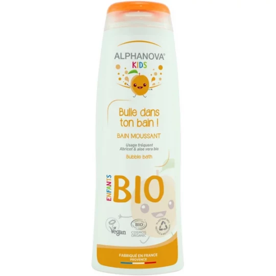 Alphanova Kids Bulle Dans Ton Bain ! Bain Moussant Abricot Bio 250 ml