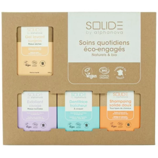 Alphanova Solide Coffret Découverte Solide Peaux Sèches Bio