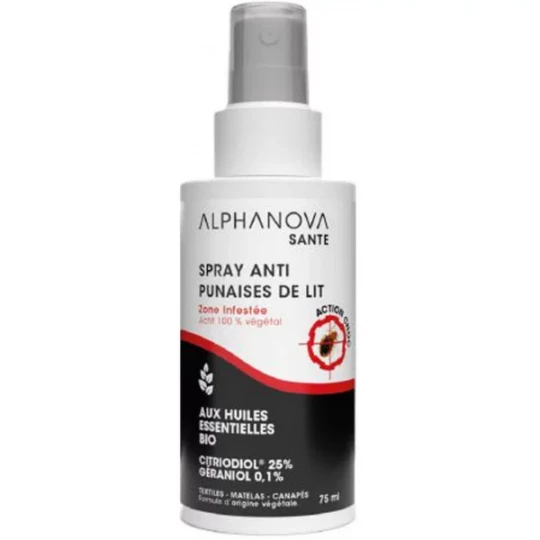 Alphanova Spray Anti-Punaises de Lit 75 ml
