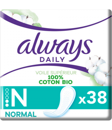 Always Dailies Cotton Protection Normal 38 Protège-Slips
