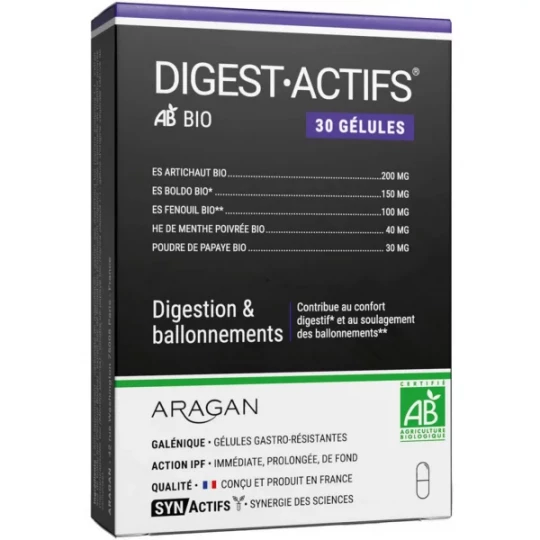 Aragan Synactifs DigestActifs Bio Gélules x 30