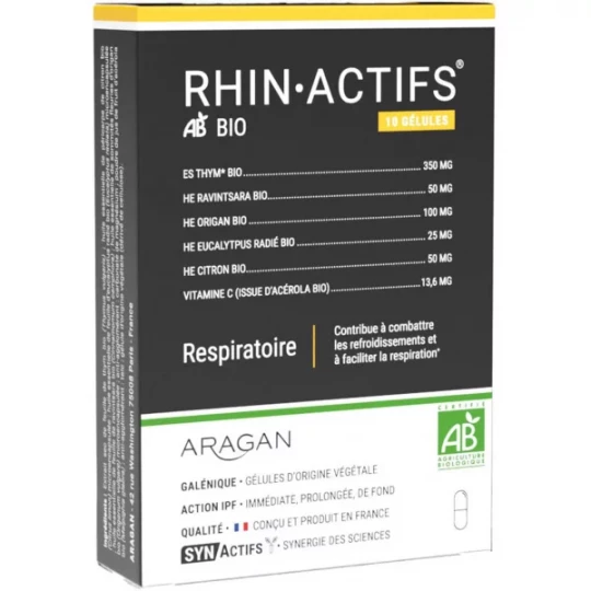 Aragan Synactifs RhinActifs Bio Gélules x 10