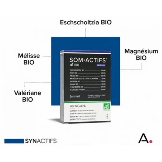 Aragan Synactifs SomActifs Bio Gélules x 30 - image 2