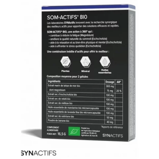 Aragan Synactifs SomActifs Bio Gélules x 30 - image 3