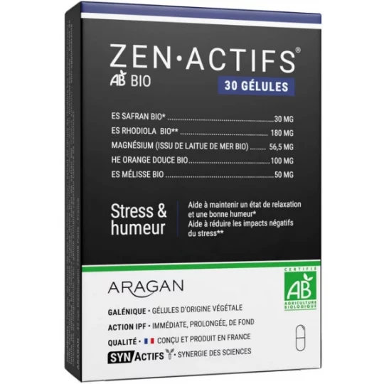 Aragan Synactifs ZenActifs Bio Gélules x 30