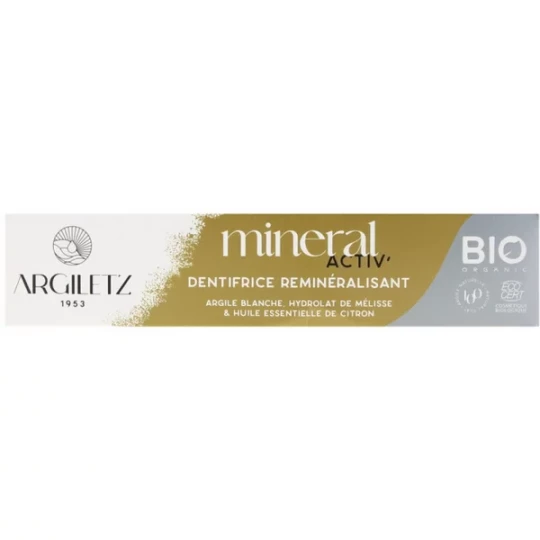 Argiletz Mineral Activ  Dentifrice Reminéralisant Bio 75 ml