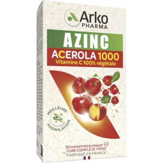 Arkopharma Azinc Acérola 1000 Comprimés à Croquer