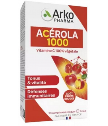 Arkopharma Azinc Acérola 1000 Comprimés à Croquer