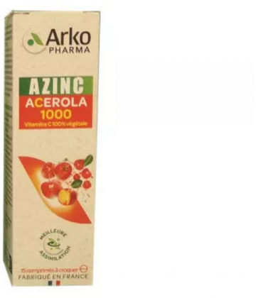 Arkopharma Azinc Acérola 1000 Comprimés à Croquer