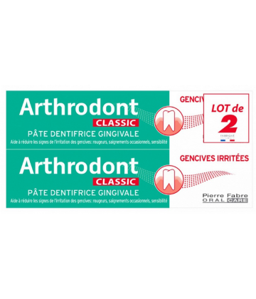 Arthrodont Classic Pâte Dentifrice Gingivale 75 ml x 2