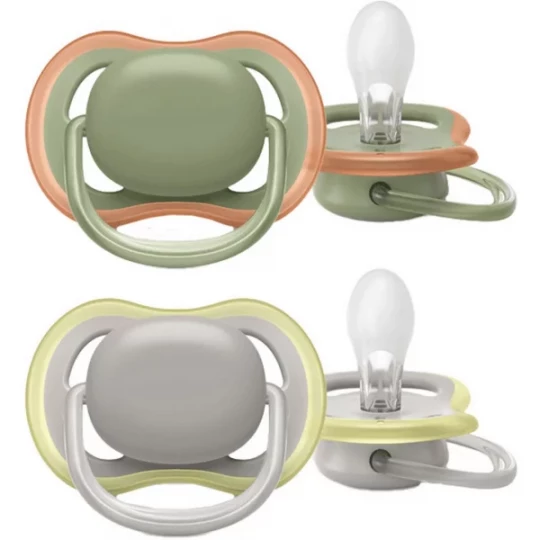 Avent Ultra Air 2 Sucettes Orthodontiques Silicone 6-18 Mois