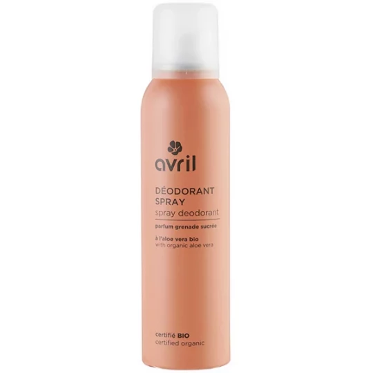 Avril Déodorant Spray Grenade Sucrée Bio 150 ml