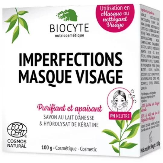 Biocyte Imperfections Masque Visage Savon 100 g