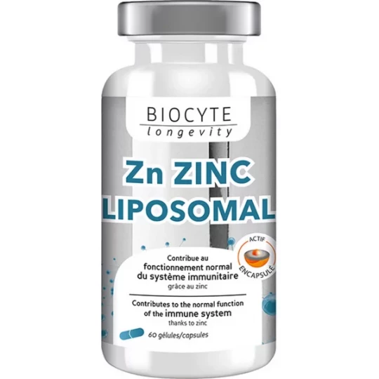 Biocyte Longevity Zn Zinc Liposomal Gélules x 60