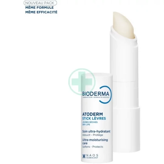 Bioderma Atoderm Stick à Lèvres Ultra-Hydratant 4 g