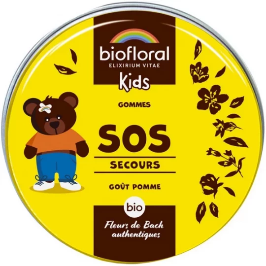 Biofloral Kids Gommes SOS Secours Bio 45 g