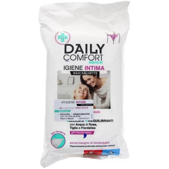 BioGenya Daily Comfort Senior Lingettes Hygiène Intime Lingettes x 60