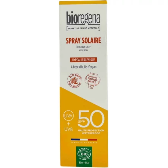 Bioregena Spray Solaire SPF50 Bio 90 ml