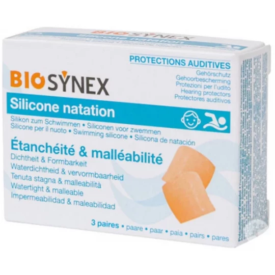 Biosynex Protection Auditive Natation Enfant 3 Paires