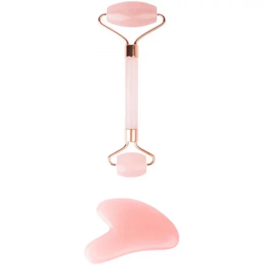 Brushworks Rouleau Résine Rose et Gua Sha