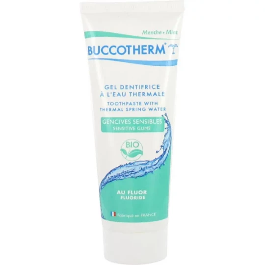 Buccotherm Gel Dentifrice à l'Eau Thermale Gencives Sensibles Au Fluor Bio 75 ml