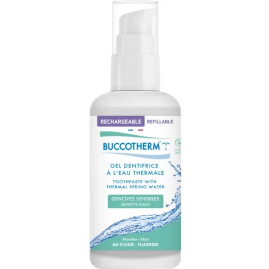 Buccotherm Gel Dentifrice à l'Eau Thermale Gencives Sensibles Bio Rechargeable 100 ml