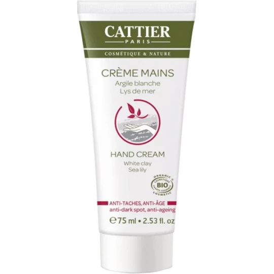 Cattier Crème Mains Anti-Taches Anti-Âge Bio 75 ml