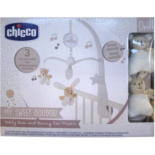 Chicco My Sweet Doudou Mobile Ourson et Lapin 0 Mois et +
