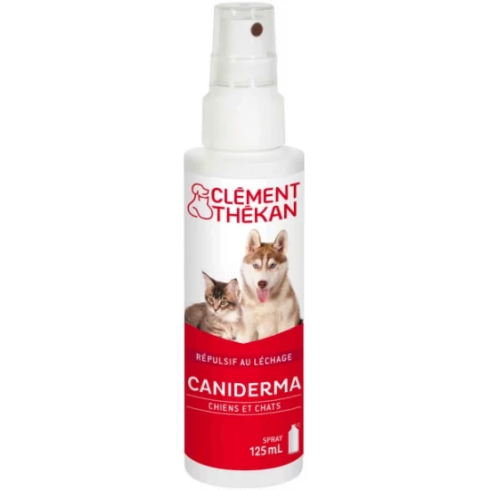 Clément Thékan Caniderma Répulsif au Léchage Chien et Chats 125 ml