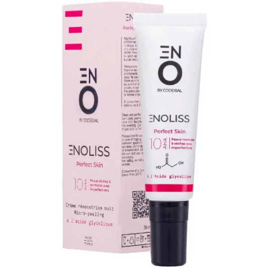 Codexial Enoliss Perfect Skin 10 AHA Crème Rénovatrice Nuit Micro-Peeling 30 ml