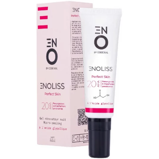 Codexial Enoliss Perfect Skin 20 AHA Gel Rénovateur Nuit Micro-Peeling 30 ml