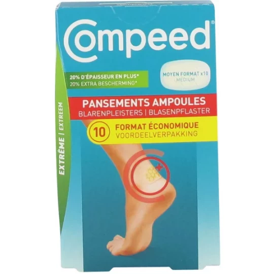 Compeed Pansements Ampoules Moyen Format Extrême Pansements x 10