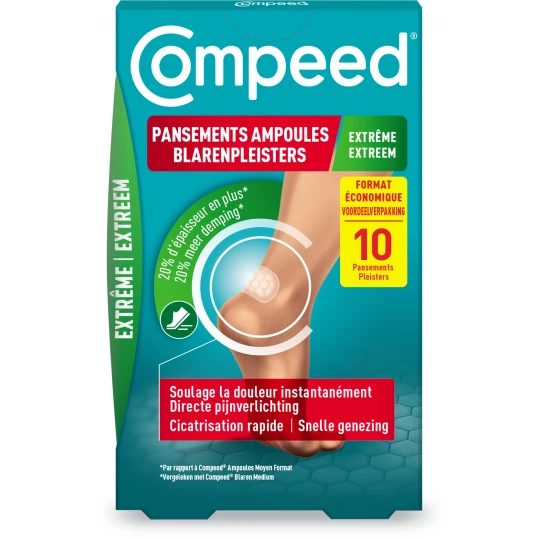 Compeed Pansements Ampoules Moyen Format Extrême Pansements x 10
