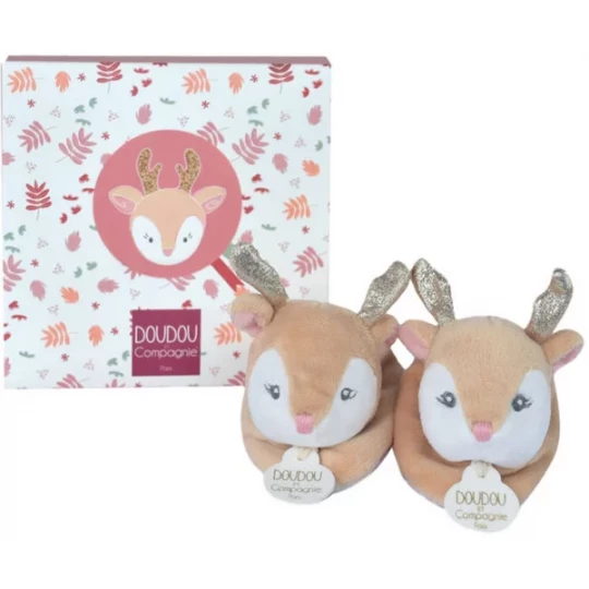Doudou et Compagnie Eléa le Renne Chaussons 0-6 Mois