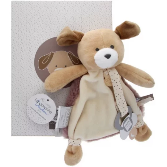 Doudou et Compagnie Réglisse le Chien Doudou Attache-Sucette