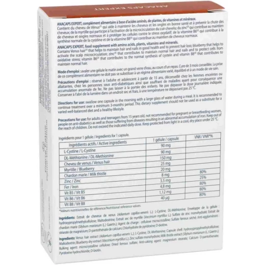Ducray Anacaps Expert Chute de Cheveux Chronique Gélules x 30 - image 2
