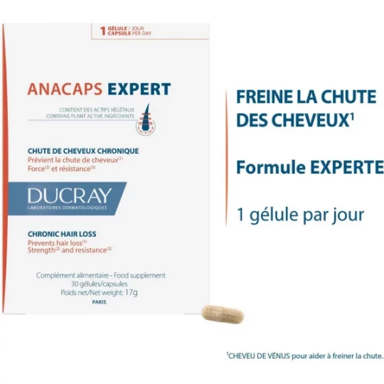 Ducray Anacaps Expert Chute de Cheveux Chronique Gélules x 30 - image 3