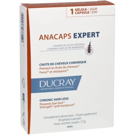 Ducray Anacaps Expert Chute de Cheveux Chronique Gélules x 30