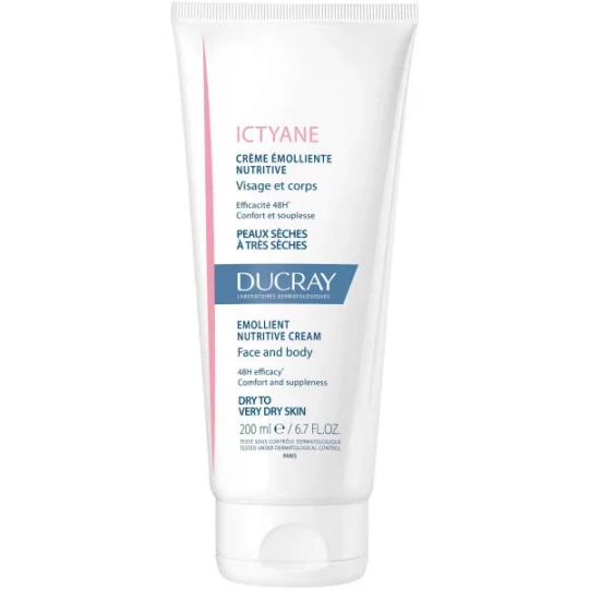Ducray Ictyane Crème Émolliente Nutritive Visage et Corps 200 ml - image 2