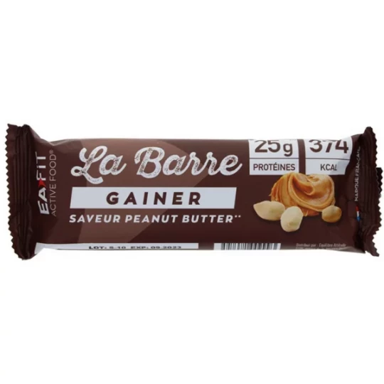 Eafit La Barre Gainer 90 g - Goût : Beurre de Cacahuète