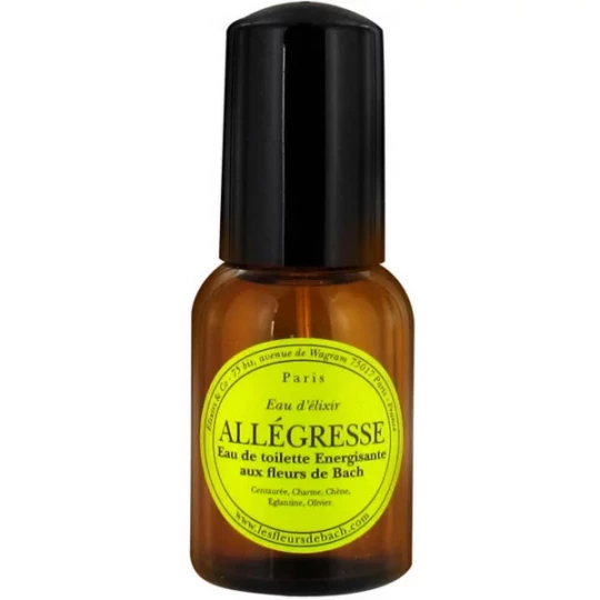 Elixirs & Co Eau d'Élixir Allégresse Aux Fleurs de Bach Eau de Toilette Énergisante 30 ml