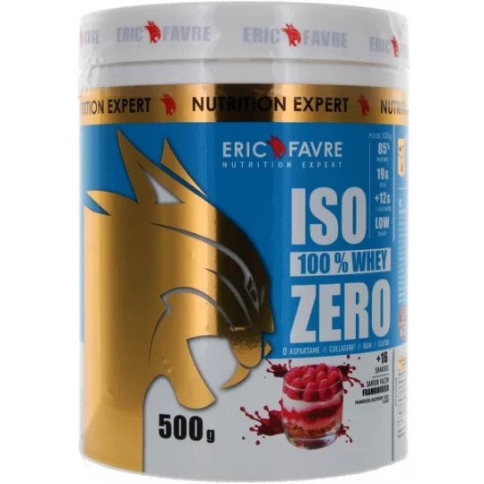 Eric Favre Iso 100% Whey Zero 500 g - Saveur : Framboisier