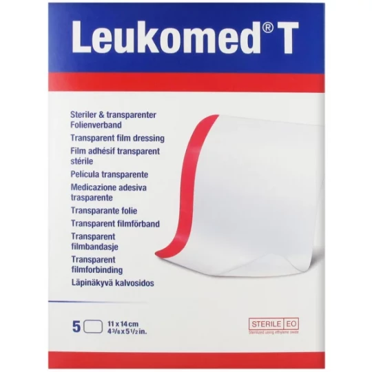 Leukomed T 5 Films Adhésifs Transparents Grand Format 11 x 14 cm