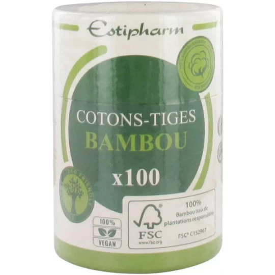 Estigreen Cotons Tiges Bambou x 100