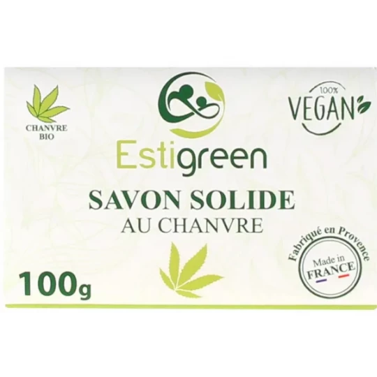 Estigreen Savon Solide au Chanvre 100 g