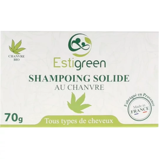 Estigreen Shampoing Solide au Chanvre 70 g