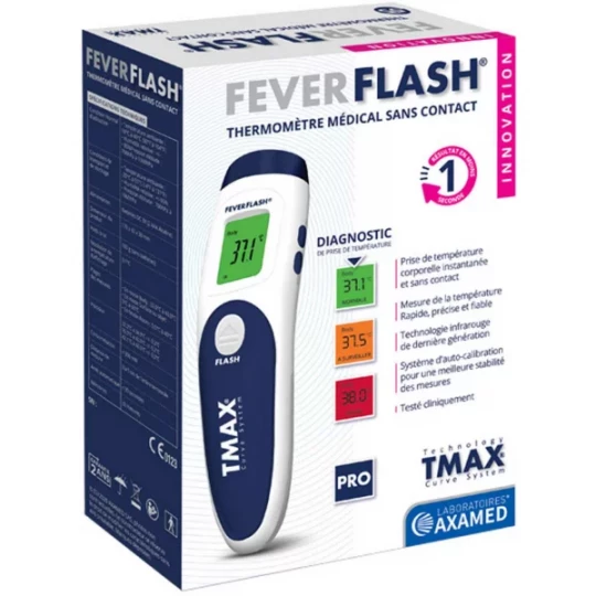 FEVERFLASH Thermomètre Médical Sans Contact Pro